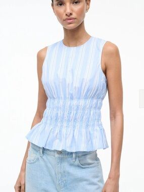 STAUD Culver Top in Ventura Stripe